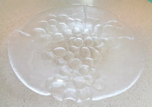 Large Kosta Boda Platter / Shallow bowl - Grape Design (Kosgrap) By Ann Warff