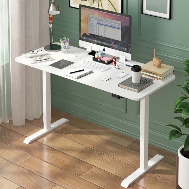 Ufurniture Standing Desk Electric Adjustable Height Sit Stand Workstation 120cm