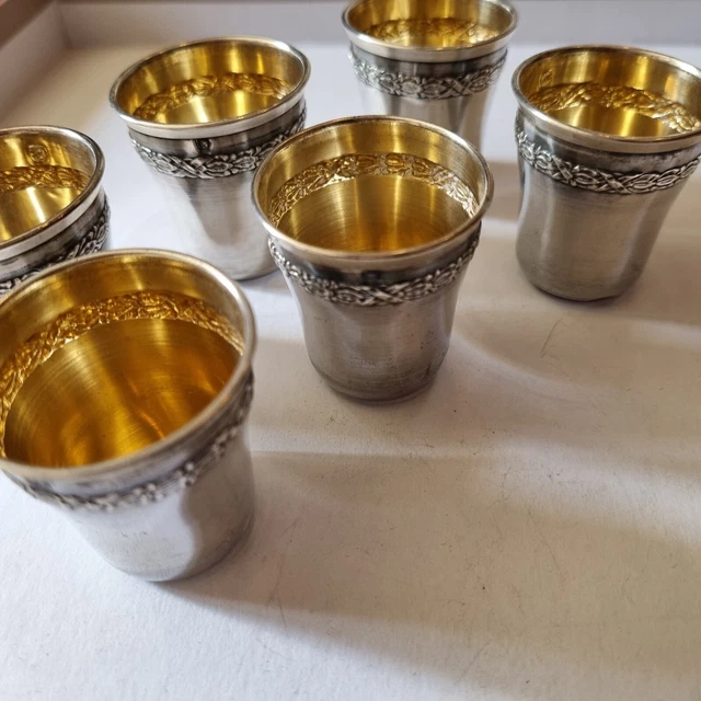 Service à liqueur cristal de Baccarat & vermeil | GSLR Antiques