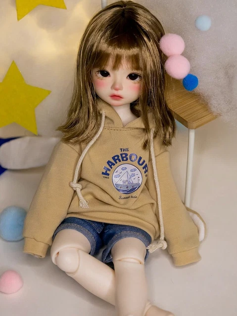 Full Set/Bare 1/6 BJD Doll Girl Resin Ball Jointed Eyes Face Makeup Birthday Toy