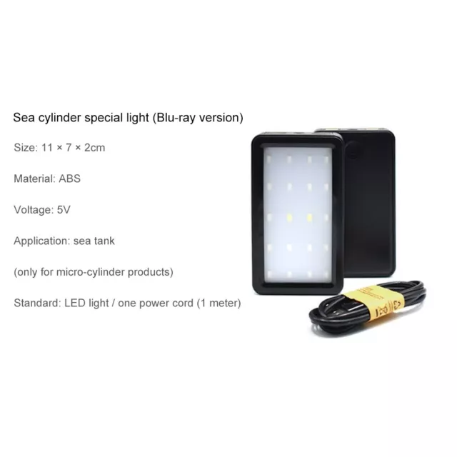 Portable Desktop Mini Fish Tank Aquarium Betta Water Filtration Led Light Decor 10