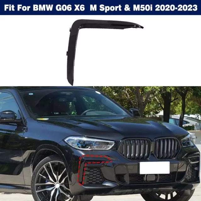 Right Front Bumper Upper Grille Molding Trim For BMW G06 X6 M Sport / M50i 20-23