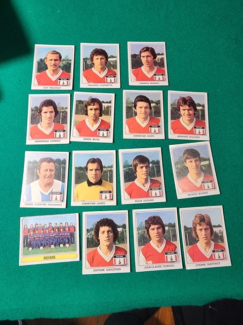 Lot De 18 Vignettes Panini Foot 1989 – Équipe De Marseille Complète (autocollants Non Collés)