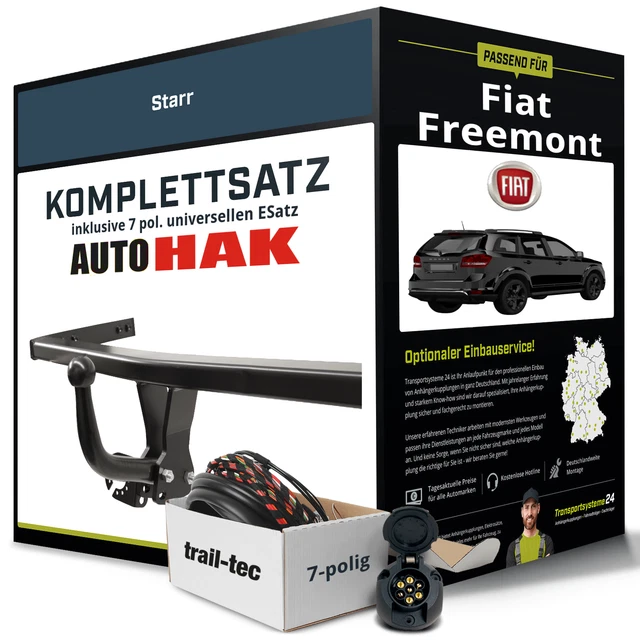 Anhängerkupplung starr für FIAT Freemont +E-Satz AHK Anhängerkupplung starr für FIAT Freemont +E-Satz AHK