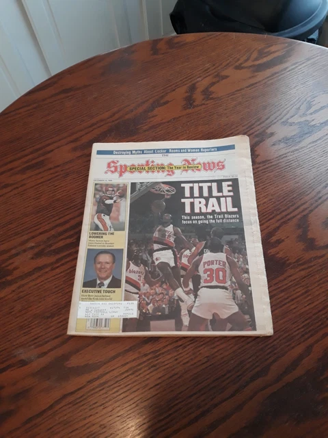 December 10,1990-The Sporting News-Clyde Drexler Of The Portland Trail Blazers