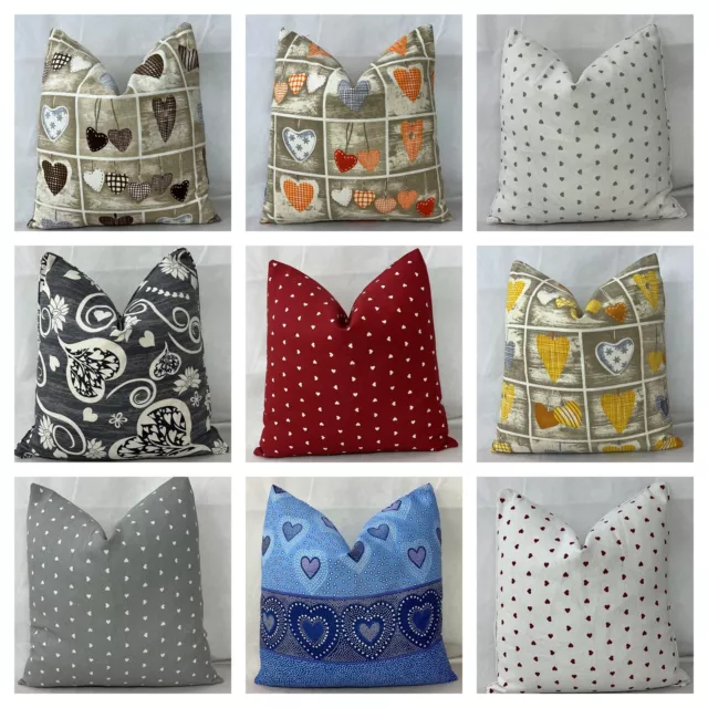 Heart Love Cushion Covers Pillow Case Romantic Decor 18 x 18" Inch / 45 x 45 cm