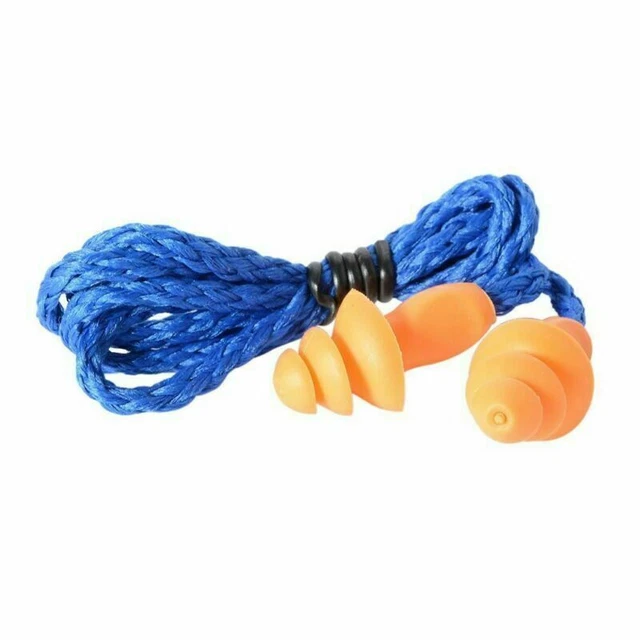 Soft 3M1270 Ear Plug Cord Silicone Anti-noise Sleep Reusable Earplug 10pcs Pack