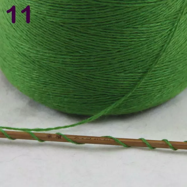 Sale Luxurious Soft 100g Mongolian Cashmere Knitting Shawl Cone Yarn 11 Green