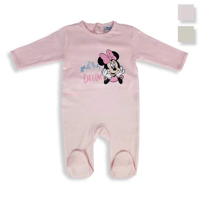 Tutina Disney Pagliaccetto neonato Minnie Mouse Pigiama in velluto bimba 4826