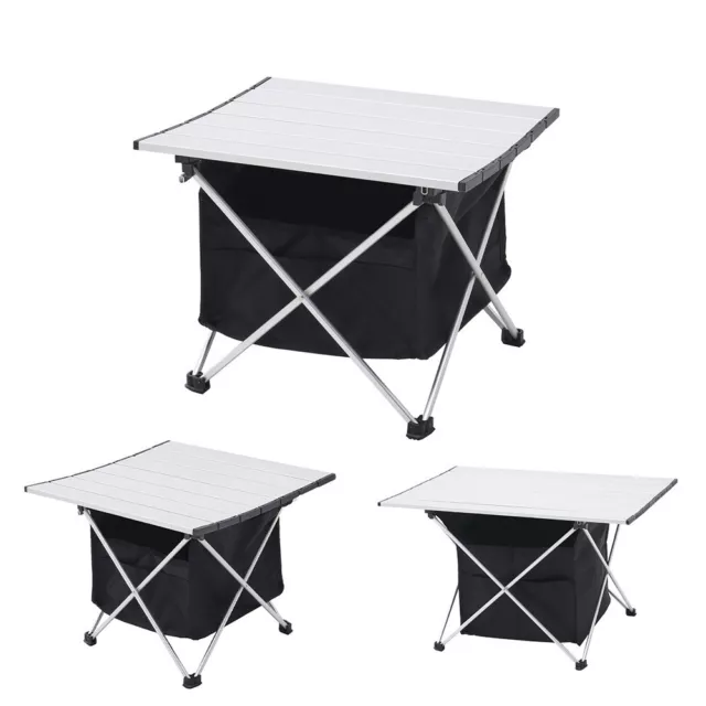 Aluminum Portable Folding Camping Picnic Table Outdoor BBQ Garden Desk 3 Sizes