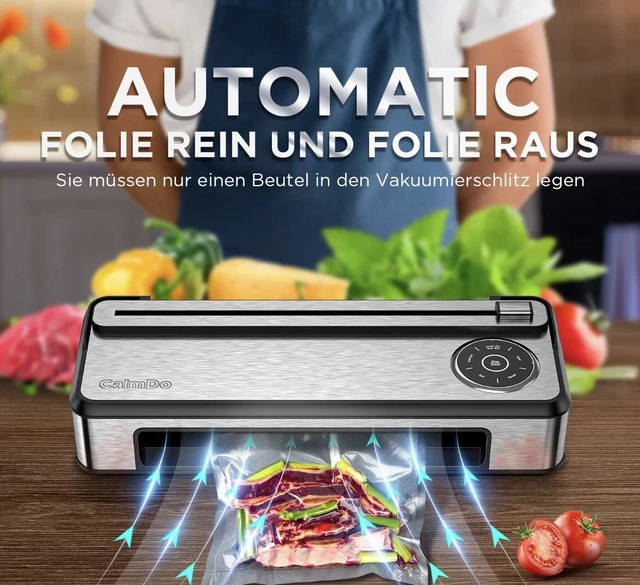 CalmDo Profi Vakuumiergerät Folienschweißgerät Einschweißgerät Vollautomatisches
