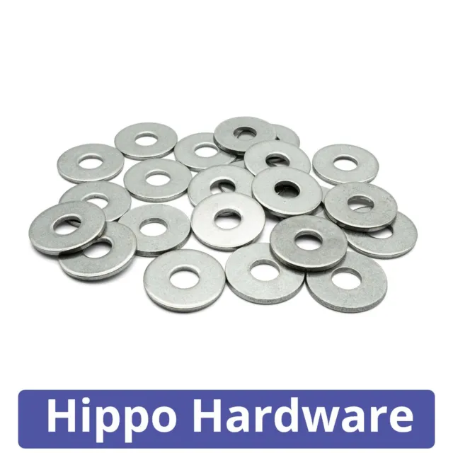 M2 M3 M4 M5 M6 M8 M10 M12 M14 M16 Form G Wide Thick Flat Washers Stainless Steel