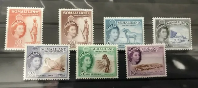 SOMALILAND 1953 QEII Part Set to 10/- Mint Hinged