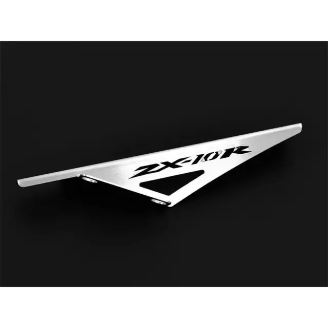 Compatibile Con Kawasaki Zx 10 R ZX10R Bj 2004-05 Protezione Catena Logo Argento