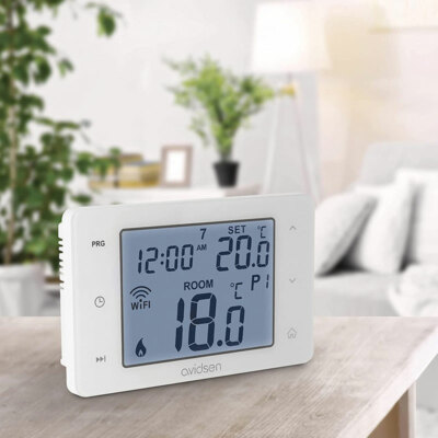 Avidsen Cronotermostato a parete connesso Wi-Fi filare Touchscreen 230v Avidsen127062 