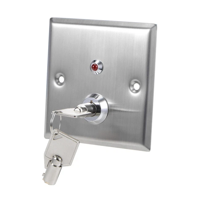 Key switch on/off output switch emergency door opener SPST control