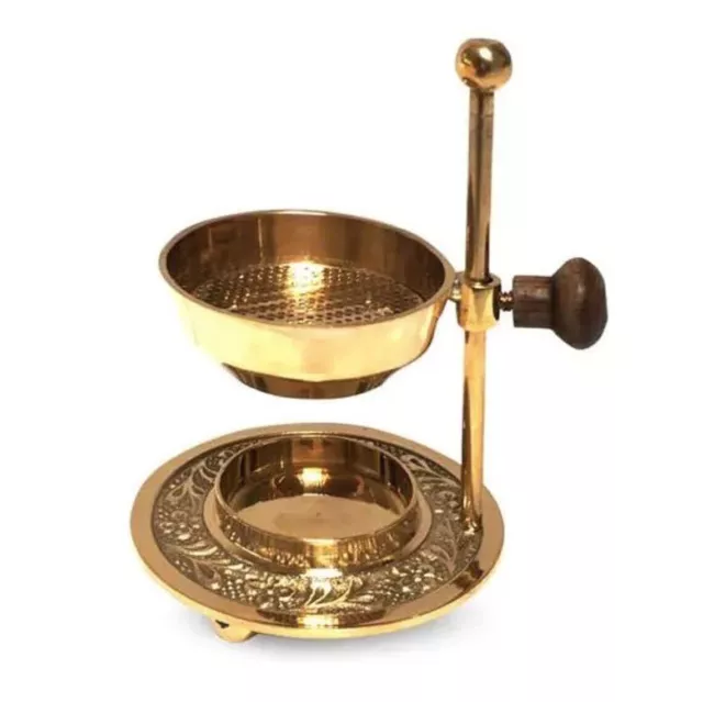 Candle Holder Burner Loose Incense Burner Adjustable-Brass Tealight Candle Stand