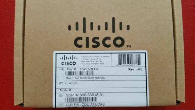 NEW HWIC-2FE 2 FE Port WAN Interface (We buy and sell Cisco)