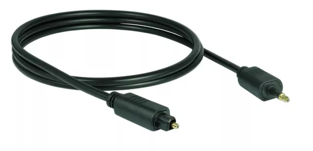 1m Premium Optique Câble Toslink Spidf LWL Connecteur À 3,5mm Jack