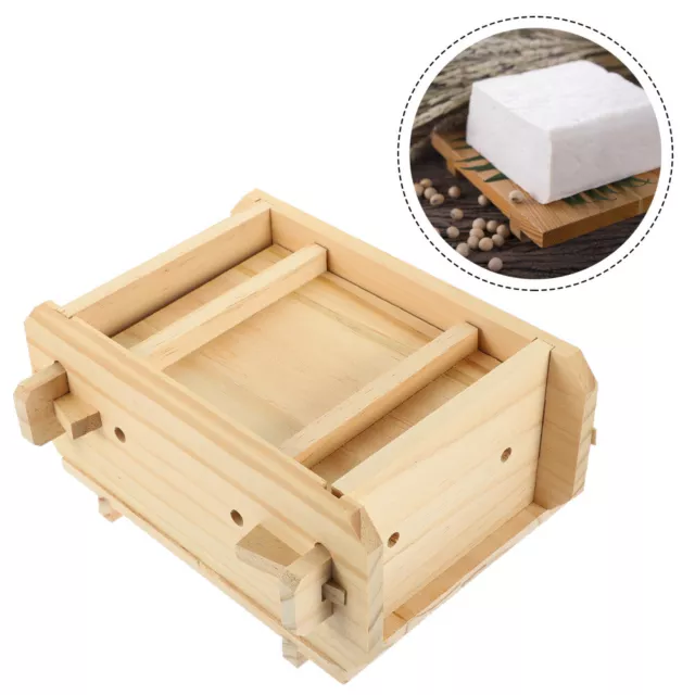 Home Tofu Maker Making Tool Cheese Press Stamper Wooden Die