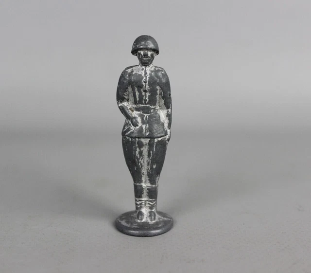 Vintage Soviet Tin toy soldier Original Military Army USSR ACTION FIGURE