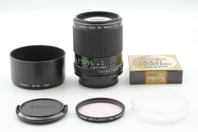 [ EXC+ 4 Avec / Capuche] canon Neuf Fd Dnf 100mm f2 Mf Téléobjectif Photo De