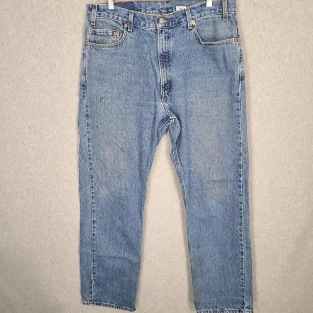 Vintage Levis 505 Jeans Mens 36x31 Regular Straight 100% Cotton Denim Med Wash