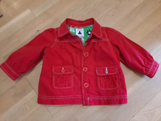 Baby Gap Girls Red Light Coat Jacket Age 12-18 Months
