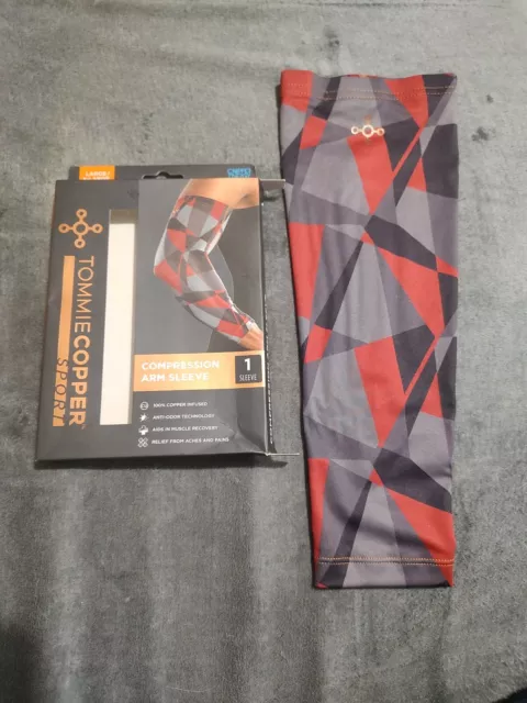 Tommie Copper Sport Compression Arm Sleeve Joint Pain Relief Large/ X Large Camo