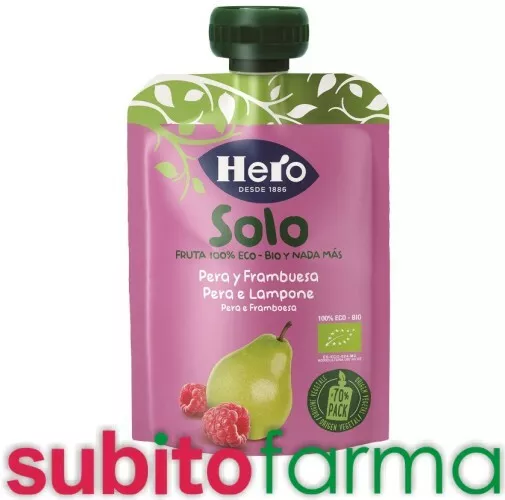 Hero Solo Frutta frullata Pera e Lampone  -  FATER SPA