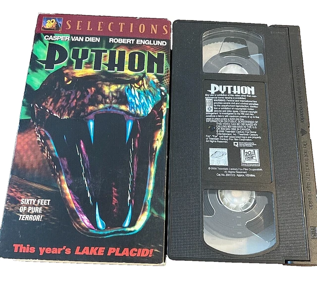 PYTHON (2000), VHS TV Movie, 20th Century Fox Home Video Selections ...
