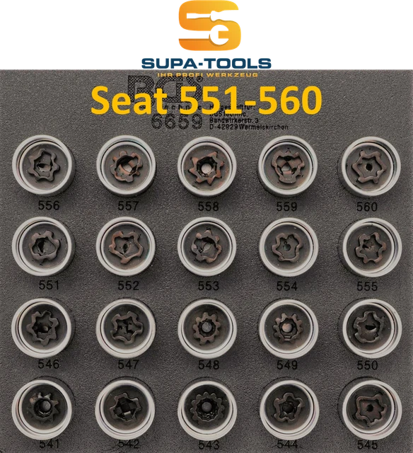 Seat Cupra Wheel Lock Adapter - Code 552 | 17-Spline Rim Key & Removal Tool Included 6 thumbnail image