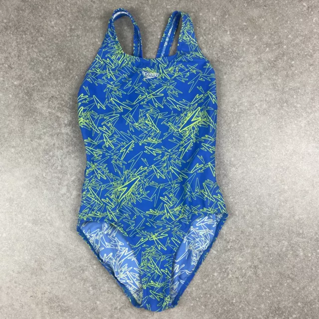 Girls Speedo Swimsuit Swimming Costume Size 16 Yrs/UK 6 Funky Retro Design