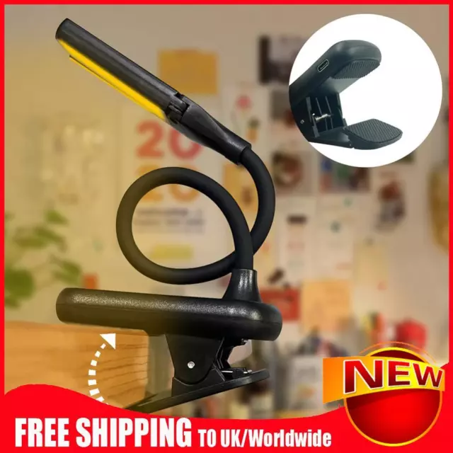 Dual-Head Book Lamp Three-Button Touch Charging Light for Travel Bedroom Reading