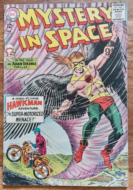 Mystery In Space #89 Hawkman Super Motorized Menace 1964 Silver Age DC Comics