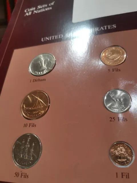 Coin Sets of All Nations UAE United Arab Emirates 1988-1989 3