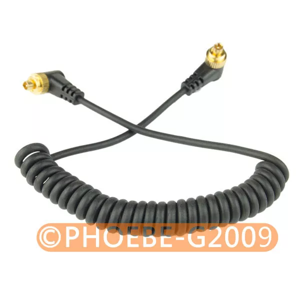 Male M-M FLASH PC Sync Cable for 580EX II SB-900 SB-800