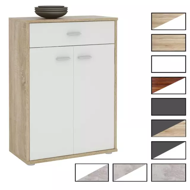 Kommode Sideboard Schrank in verschiedenen Farben 2 Türen Anrichte Highboard