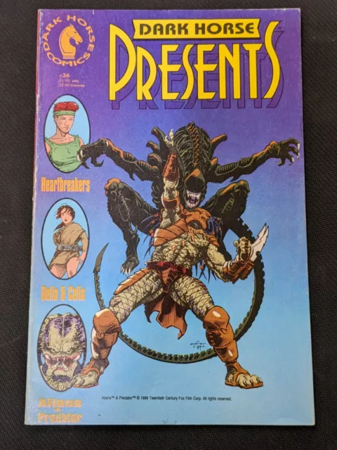 Dark Horse Presents #36 1st Appearance Of Aliens Vs Predators