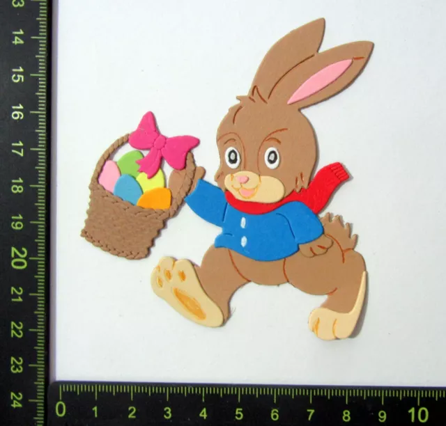 Stanzteile Kartenschmuck Scrapbooking Ostern Lustiger Hase