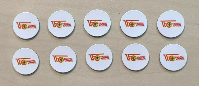 10x 1. FC Union Berlin Magnet - 2 cm Logo - Fussball Bundesliga - Sportbild #053