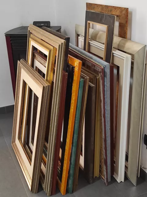 Cornice in legno grezzo 57 x 46 cm – Luce 43,5 x 33 cm per quadri foto  USATA