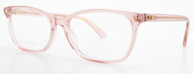 Occhiali Gucci Modello GG0613O 007 54-16 140 Carree Rose' Ottica Traslucida