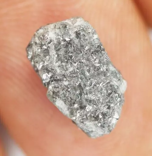 5.71 CT Naturel Desseré Africain Diamant Brut Uncut Gris Clair Couleur