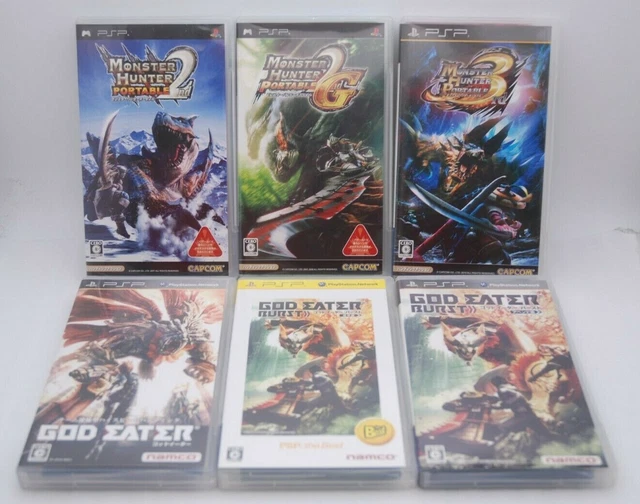 PSP MONSTER HUNTER Portable 2nd G 3rd  Gods Eater Burst Append 6Games  Japon EUR 49,32 PicClick FR