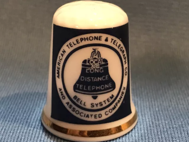 American Telephone and Telegraph Advertising Sewing Thimble Communication