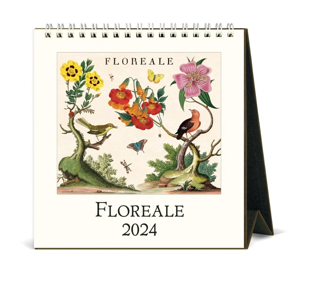 CAVALLINI & CO. 2024 Easel Desk Calendar / Floral 19.95 PicClick