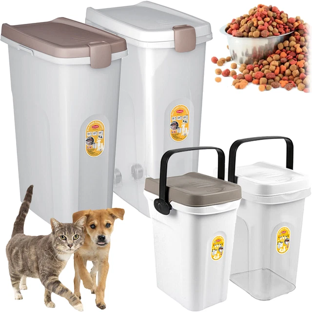 Wuciray Porta Crocchette Per Cani E Gatti Pieghevole – Contenitore Ermetico 7-10 Kg, Con Ruote, Ciotola, Misurino E Pala