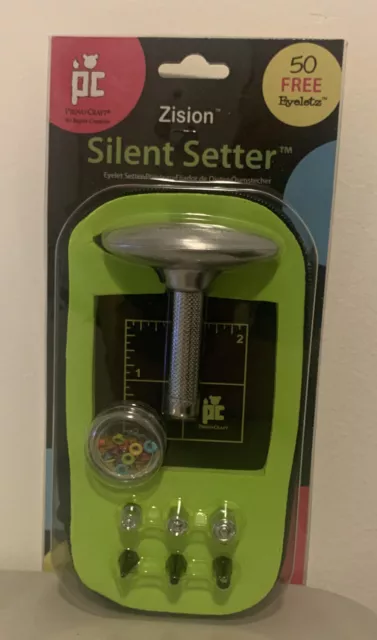 ¡Nuevo! Juego de herramientas de 8 piezas Provo Craft Zion Zion Silent Setter con 50 ojales gratis