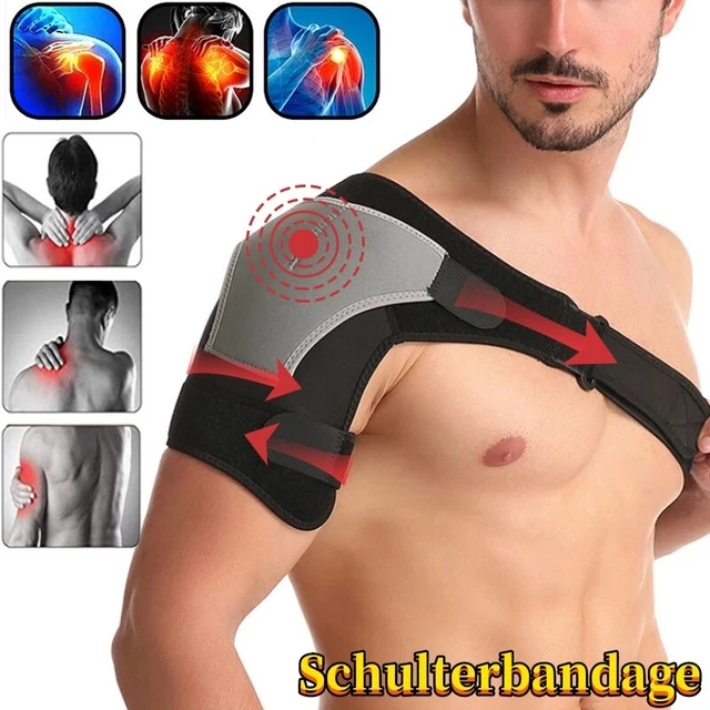 Mueller Schulterbandage – Atmungsaktiv & Verstellbar – Für Schmerzen, Rotatorenmanschette, Arthritis – Unisex